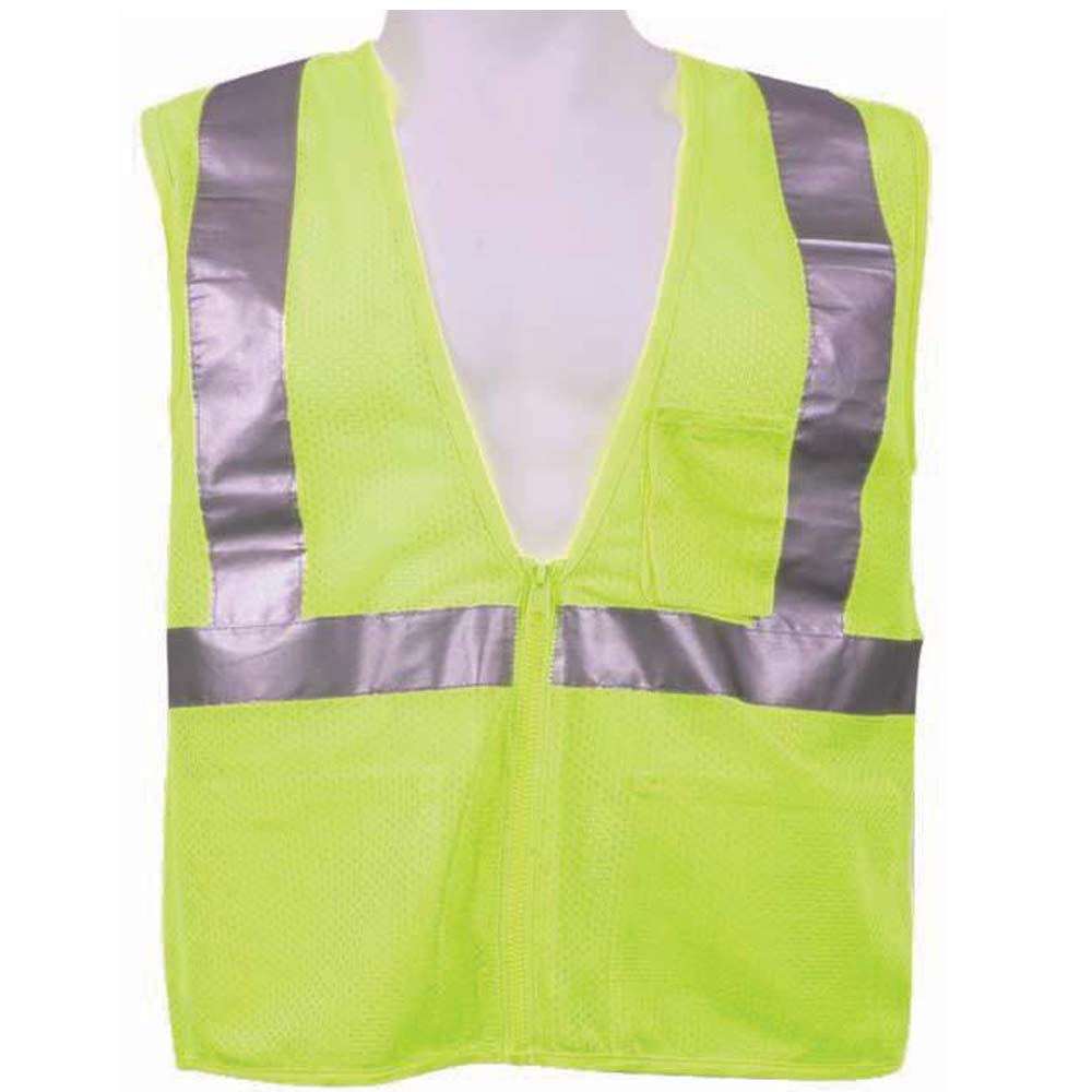 3A Safety - Mesh Safety Vest with Radio/Inner Pockets-eSafety Supplies, Inc