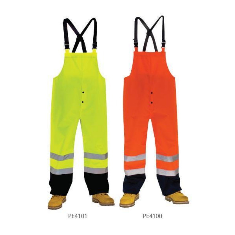 3A Safety Hi-Viz Rainwear Bib Pants-eSafety Supplies, Inc