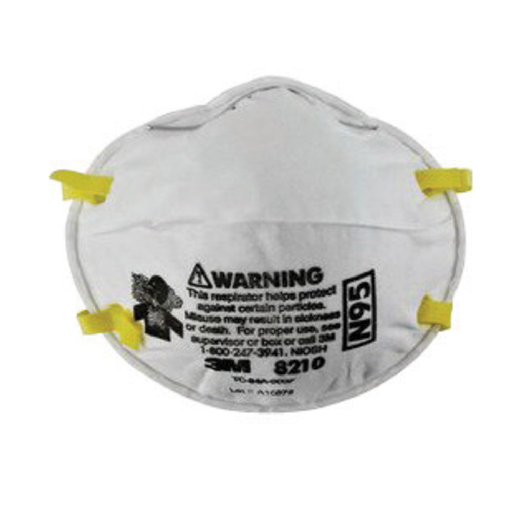 3M 8210 N95 Disposable Dust Mask Particulate Respirator (20 Disposable Particulate Respirators - Pack)-eSafety Supplies, Inc