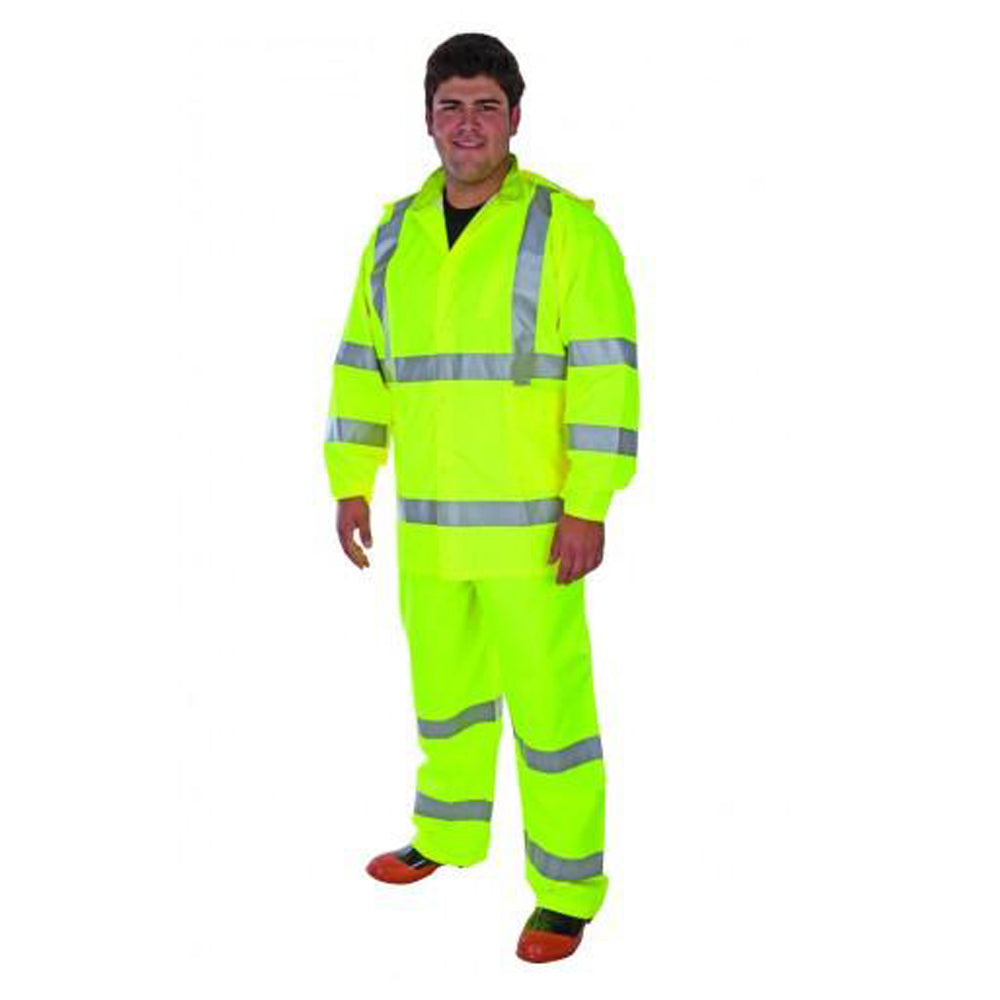 Liberty - Durawear Class 3 3-Piece Hiviz Lime Green Rainsuit-eSafety Supplies, Inc