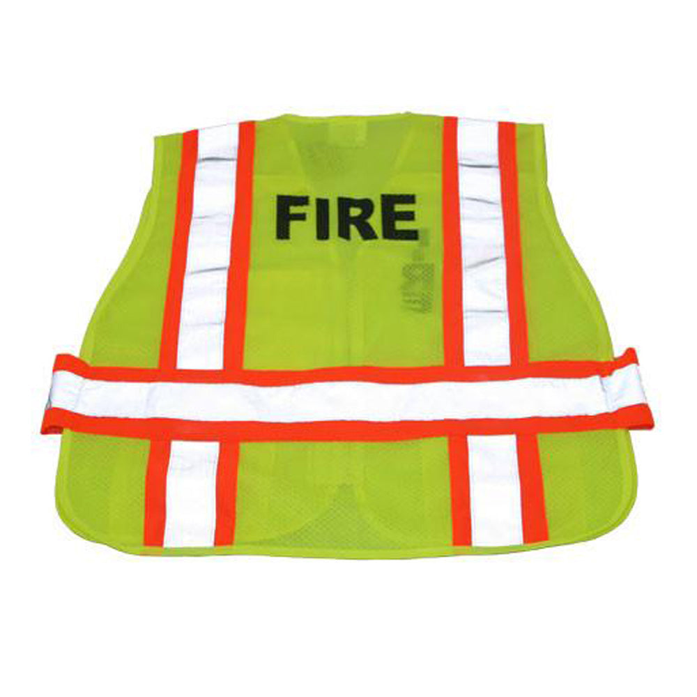 3A Safety - FIRE Print 5-Point Breakaway Mesh Safety Vest - Fire Rated Size Medium - X-Large-eSafety Supplies, Inc