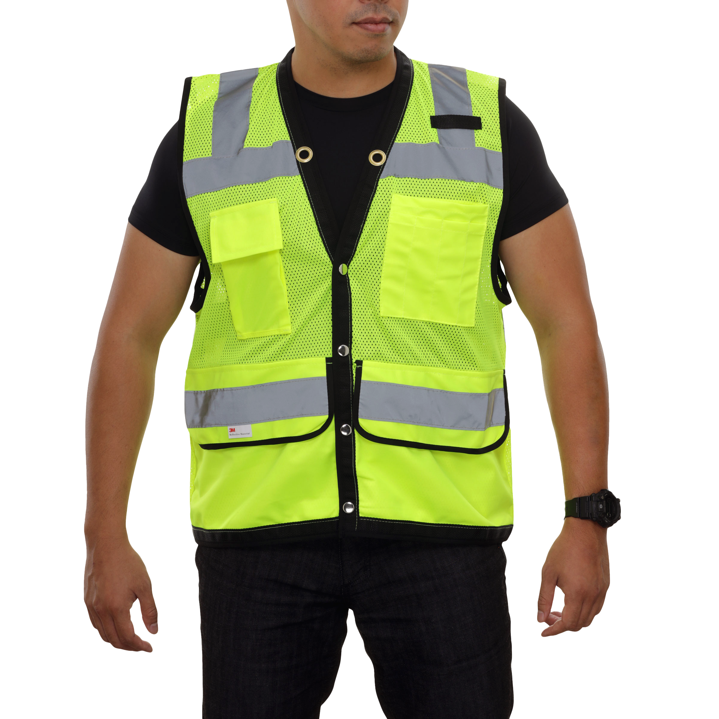 Multi-Pocket Safety Vest Hi-Vis Mesh Vest Surveyor-eSafety Supplies, Inc