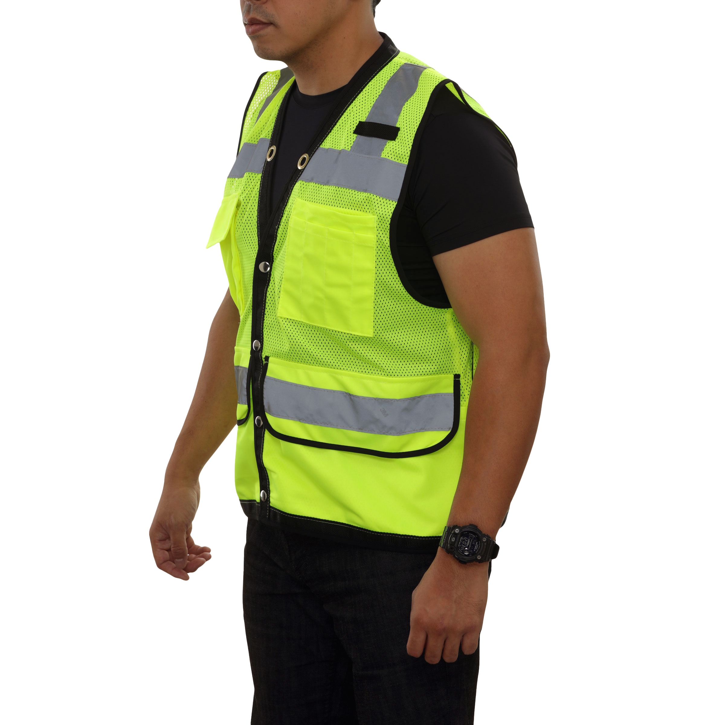 Multi-Pocket Safety Vest Hi-Vis Mesh Vest Surveyor-eSafety Supplies, Inc