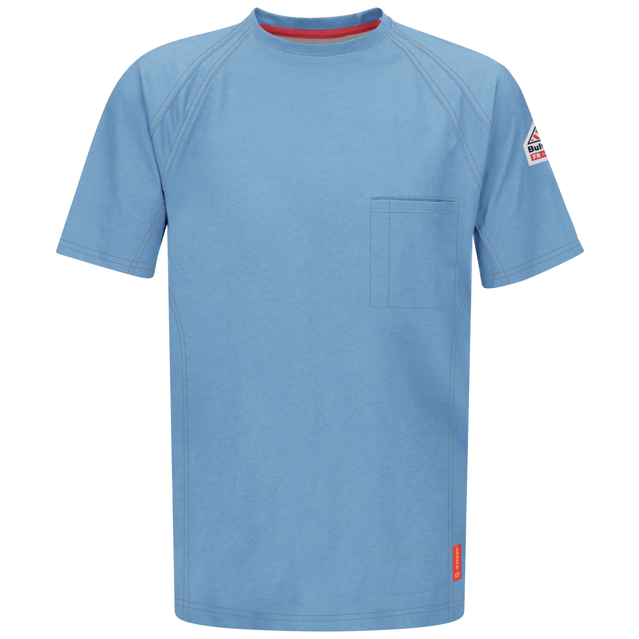 iQ Series® Comfort Knit Men's FR Short Sleeve T-Shirt QT30 - Blue-eSafety Supplies, Inc