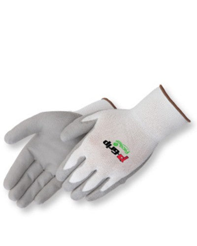 P-Grip Grey polyurethane - white shell Gloves - Dozen-eSafety Supplies, Inc