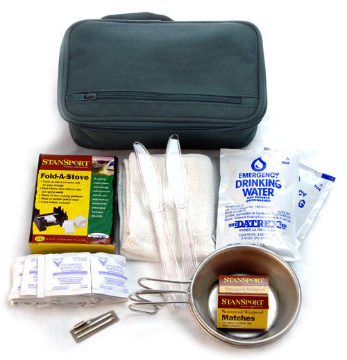 Cooking Kit: Fold-a-Stove, Can Opener, Cooking Pans, and More.-eSafety Supplies, Inc