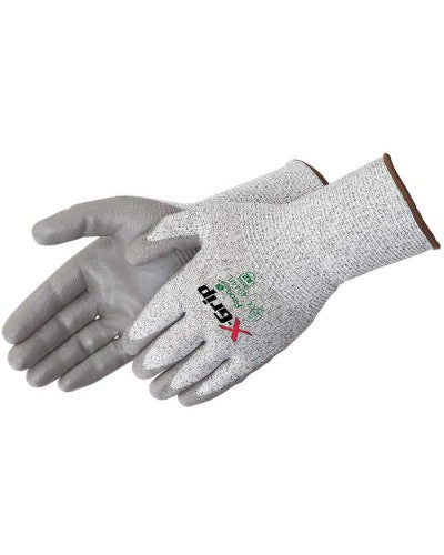 X-Grip Gray Polyurethane Palm Coated - Long Cuff Gloves-eSafety Supplies, Inc