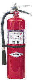 Amerex® 10 Pound Stored Pressure Purple K Dry Chemical 80-B:C Fire Extinguisher For Class B And C Fires With Chrome Plated Brass Valve, Wall Bracket, Hose And Nozzle-eSafety Supplies, Inc