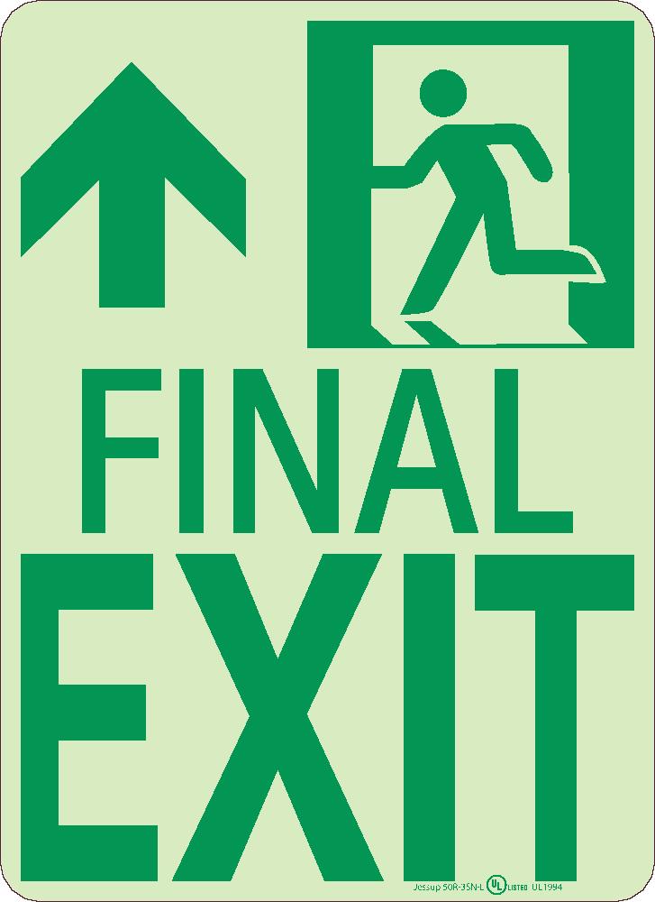 Final Exit Sign-eSafety Supplies, Inc