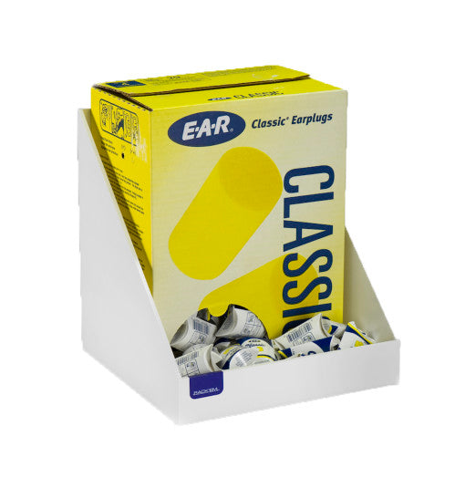Rack'Em Racks-200 Pair Foam Ear Plug Tray White Plastic-eSafety Supplies, Inc