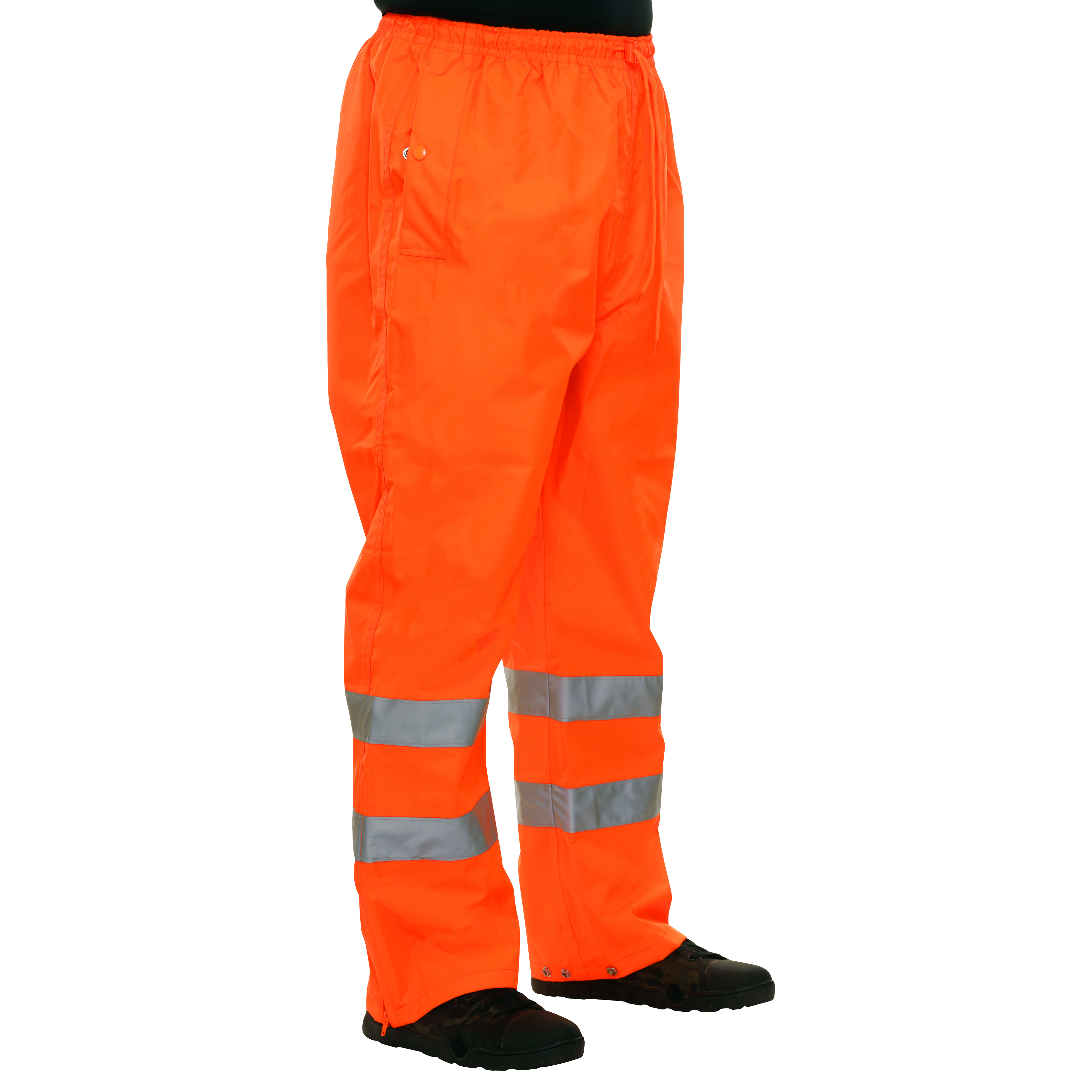 Safety Pants Hi Vis Orange Pants Breathable Waterproof ANSI E-eSafety Supplies, Inc