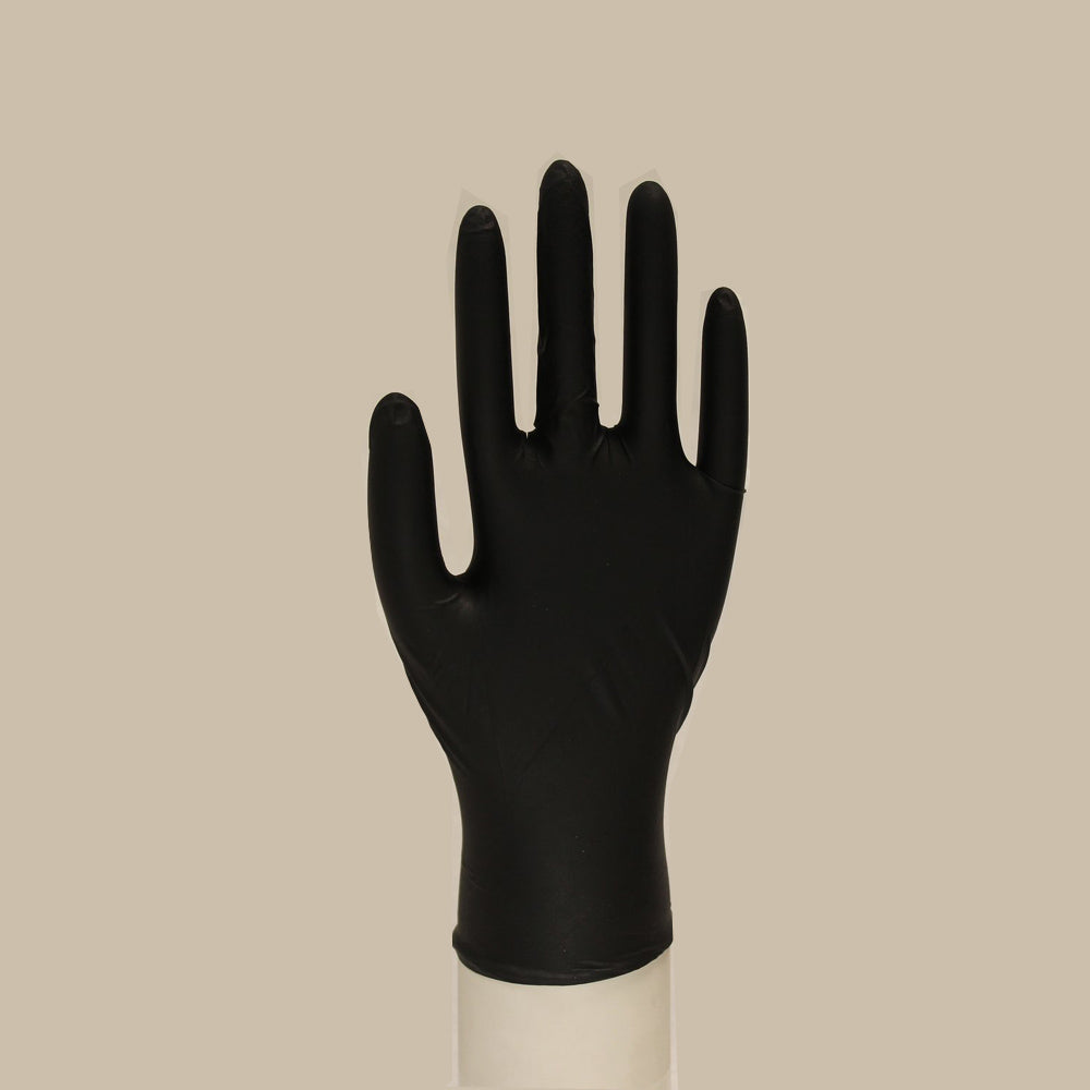 Life Guard- Black Nitrile Powder-Free Medical Gloves- Box-eSafety Supplies, Inc