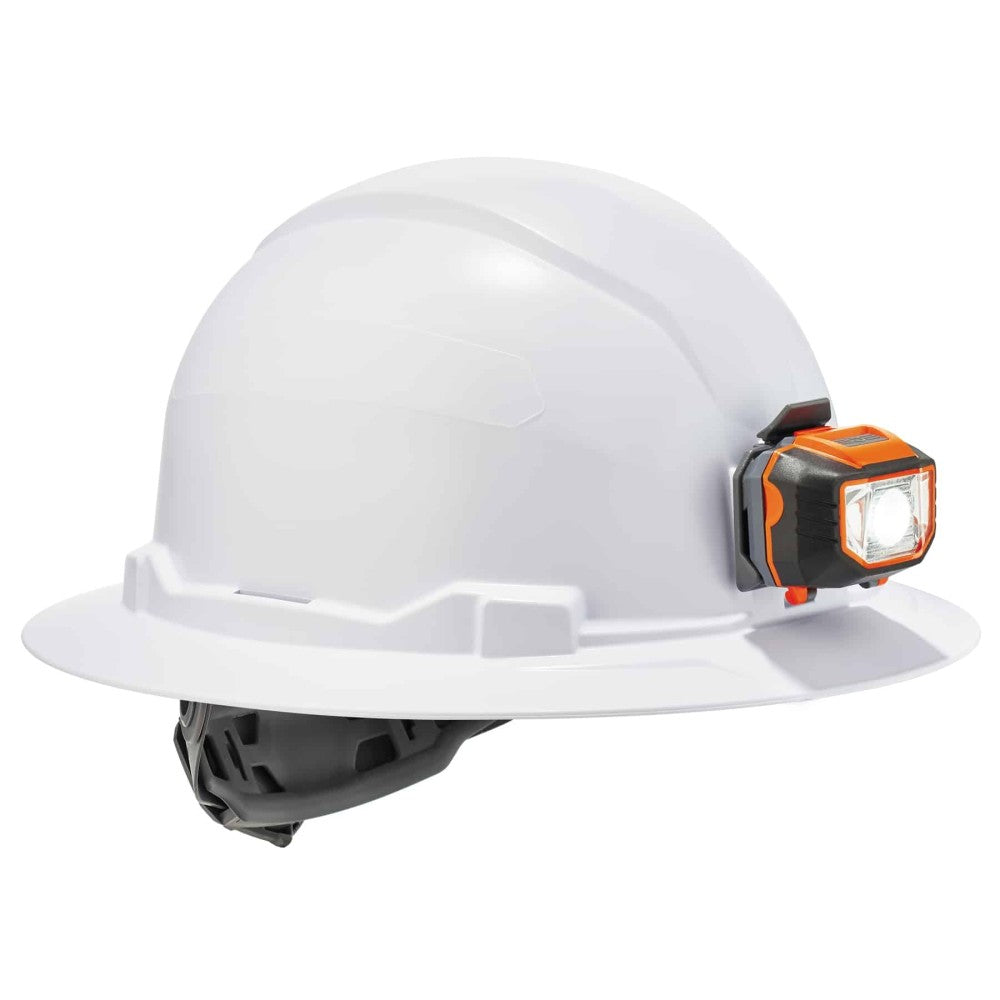 Skullerz 8971LED Class E Full Brim Hard Hat + LED Light - Ratchet Suspension-eSafety Supplies, Inc