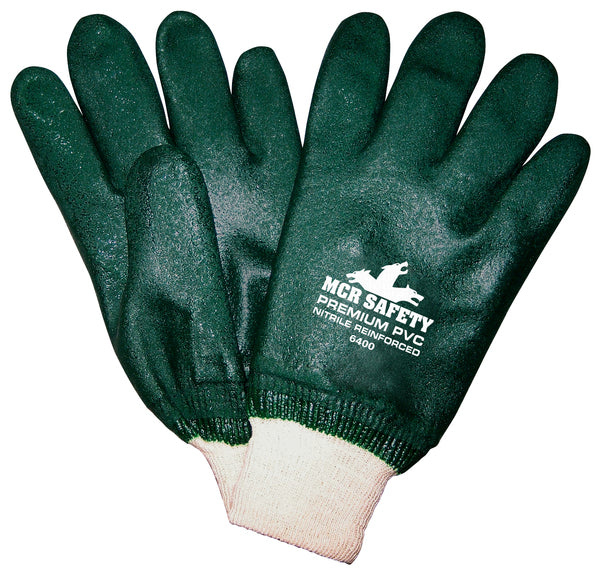 MCR Safety Green Sandy Pvc Knit Wrist Jersey-eSafety Supplies, Inc