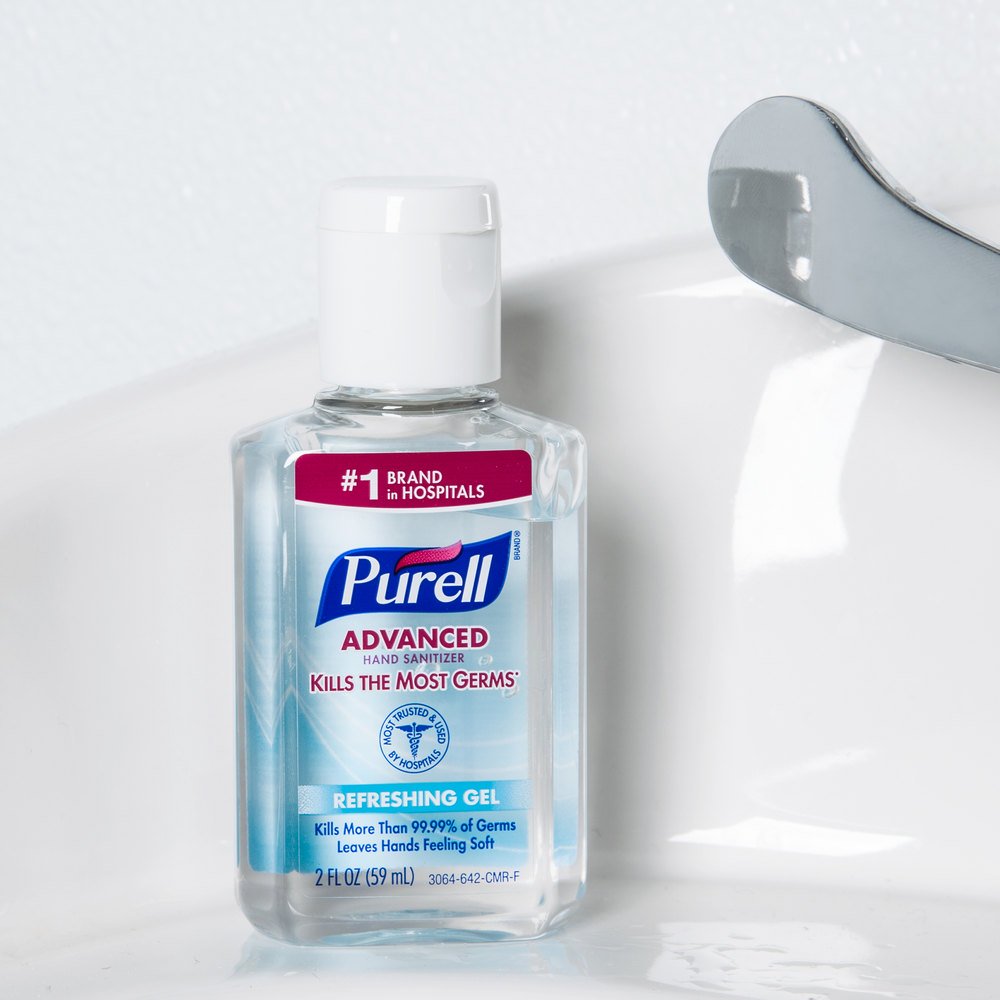 Purell Fragrance-Free Hand Sanitizer Clear Bottle - 2 Ounce-eSafety Supplies, Inc
