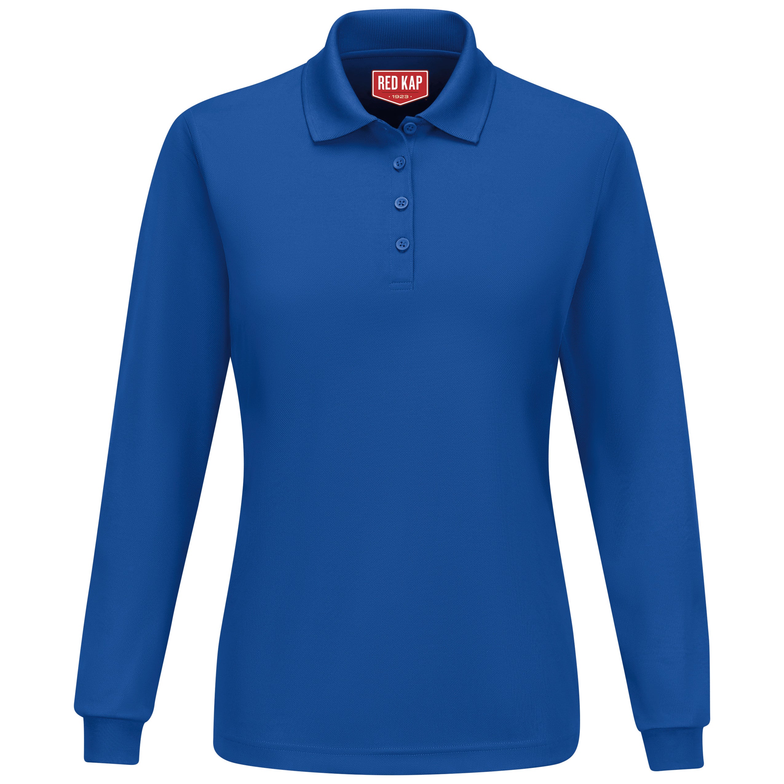 Women's Long Sleeve Performance Knit Polo SK7L - Royal Blue-eSafety Supplies, Inc