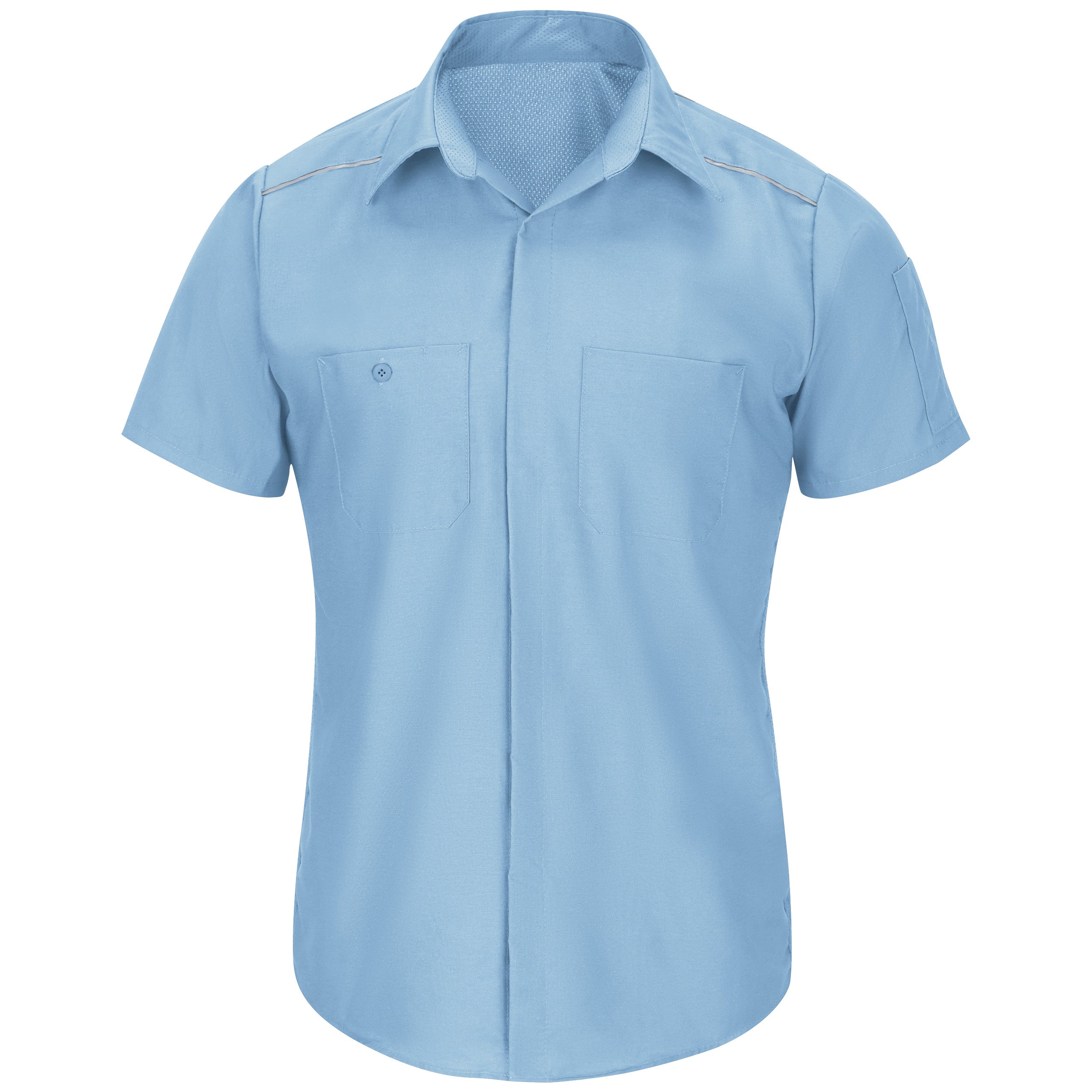 Men's Short Sleeve Pro Airflow Work Shirt SP4A - Light Blue-eSafety Supplies, Inc