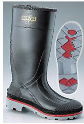 Servus By Honeywell XTP Black 15" PVC Knee Boots With TDT Dual Compound Red And Gray Outsole And Removable Insole-eSafety Supplies, Inc