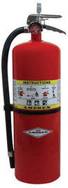 Amerex® 20 Pound ABC Dry Chemical 10A:120B:C High Performance Compliance Flow Fire Extinguisher For Class A, B And C Fires With Chrome Plated Brass Valve, Wall Bracket, Hose And Nozzle-eSafety Supplies, Inc