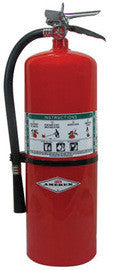 Amerex® 17 Pound Halon 1211 4A:80B:C Fire Extinguisher For Class A, B And C Fires With Chrome Plated Brass Valve, Wall Bracket And Hose-eSafety Supplies, Inc