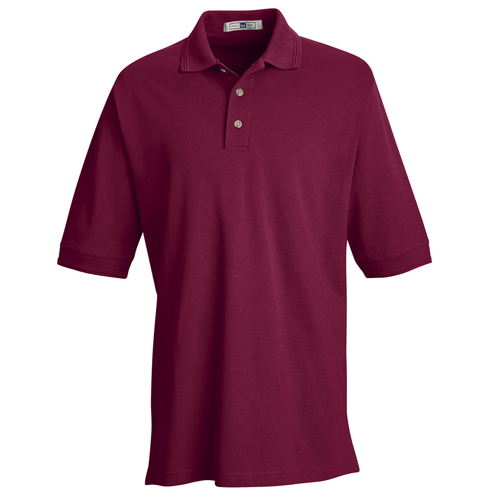 Red Kap Men's Basic Pique Polo 7701 - Burgundy-eSafety Supplies, Inc