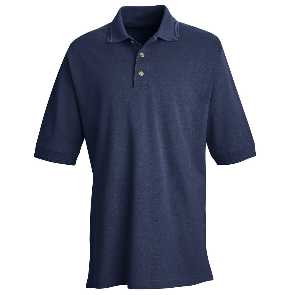 Red Kap Men's Basic Pique Polo 7701 - Navy-eSafety Supplies, Inc