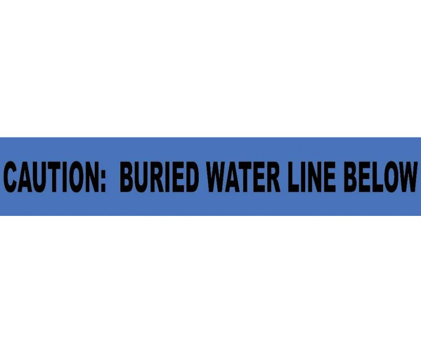 Caution Buried Water Line Below Informer Non-Detectable Warning Tape - Roll-eSafety Supplies, Inc