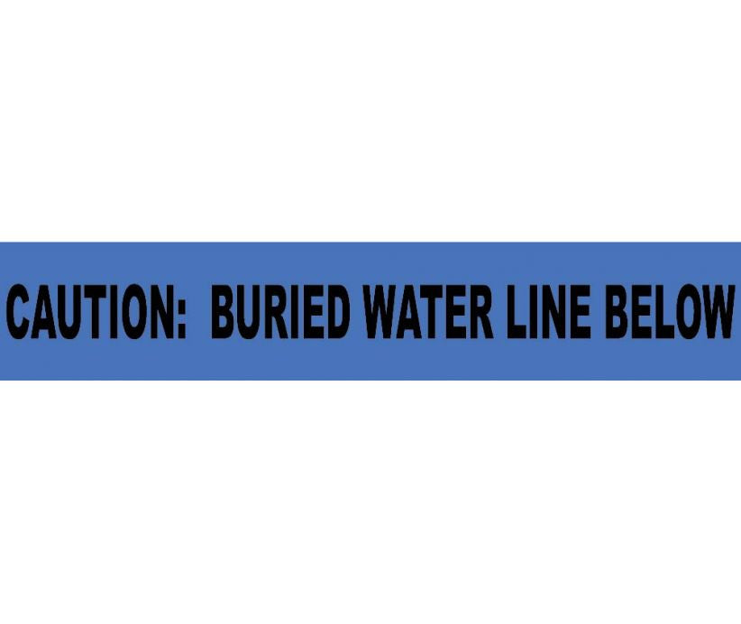 Caution Buried Water Line Below Informer Non-Detectable Warning Tape - Roll-eSafety Supplies, Inc