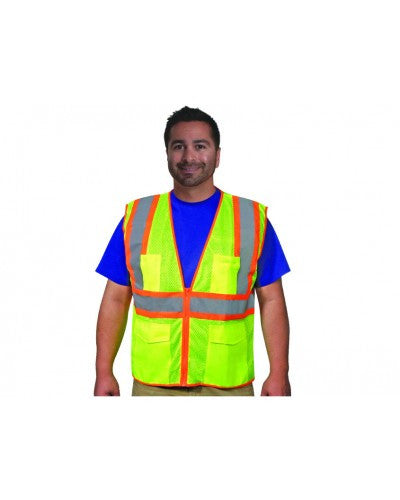 Liberty - Class 2 - Safety Vest (Two-Tone Stripes)-eSafety Supplies, Inc