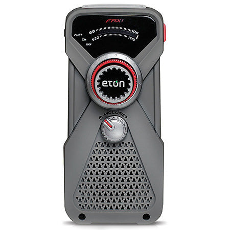 Eton - Hand turbine weather radio with LED flashlight - Grey-eSafety Supplies, Inc