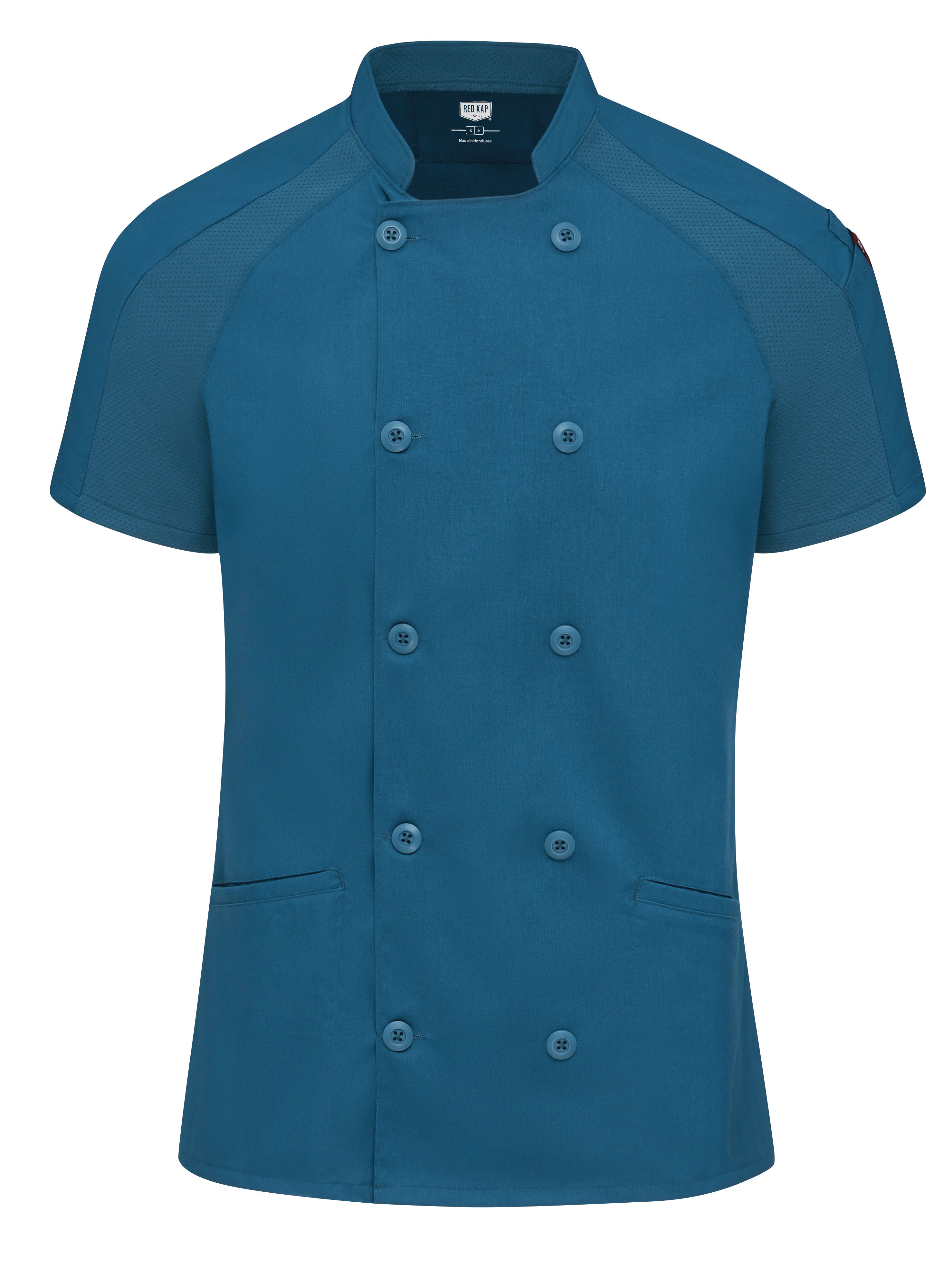 Women's Airflow Raglan Chef Coat with OilBlok 051W - Teal with Teal Mesh-eSafety Supplies, Inc
