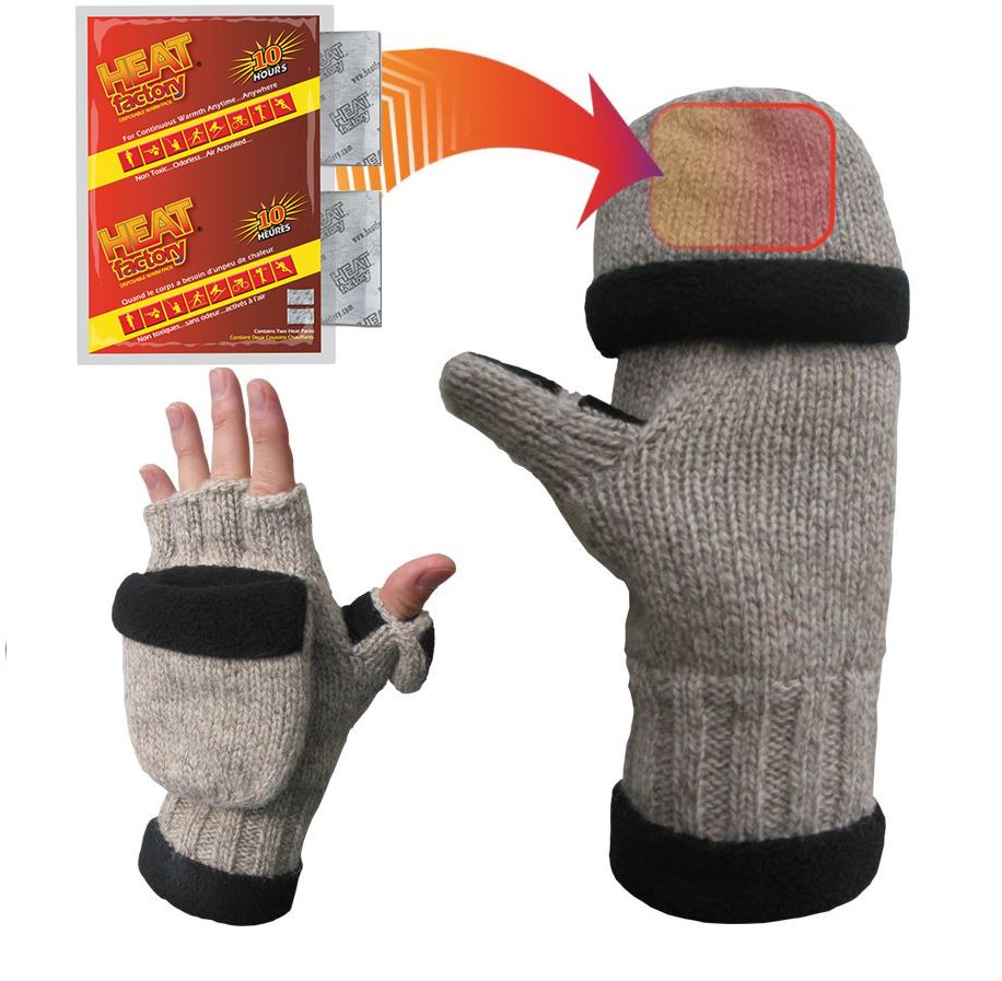 994 - Ragg Wool Heated Pop Top Gloves - Pair-eSafety Supplies, Inc