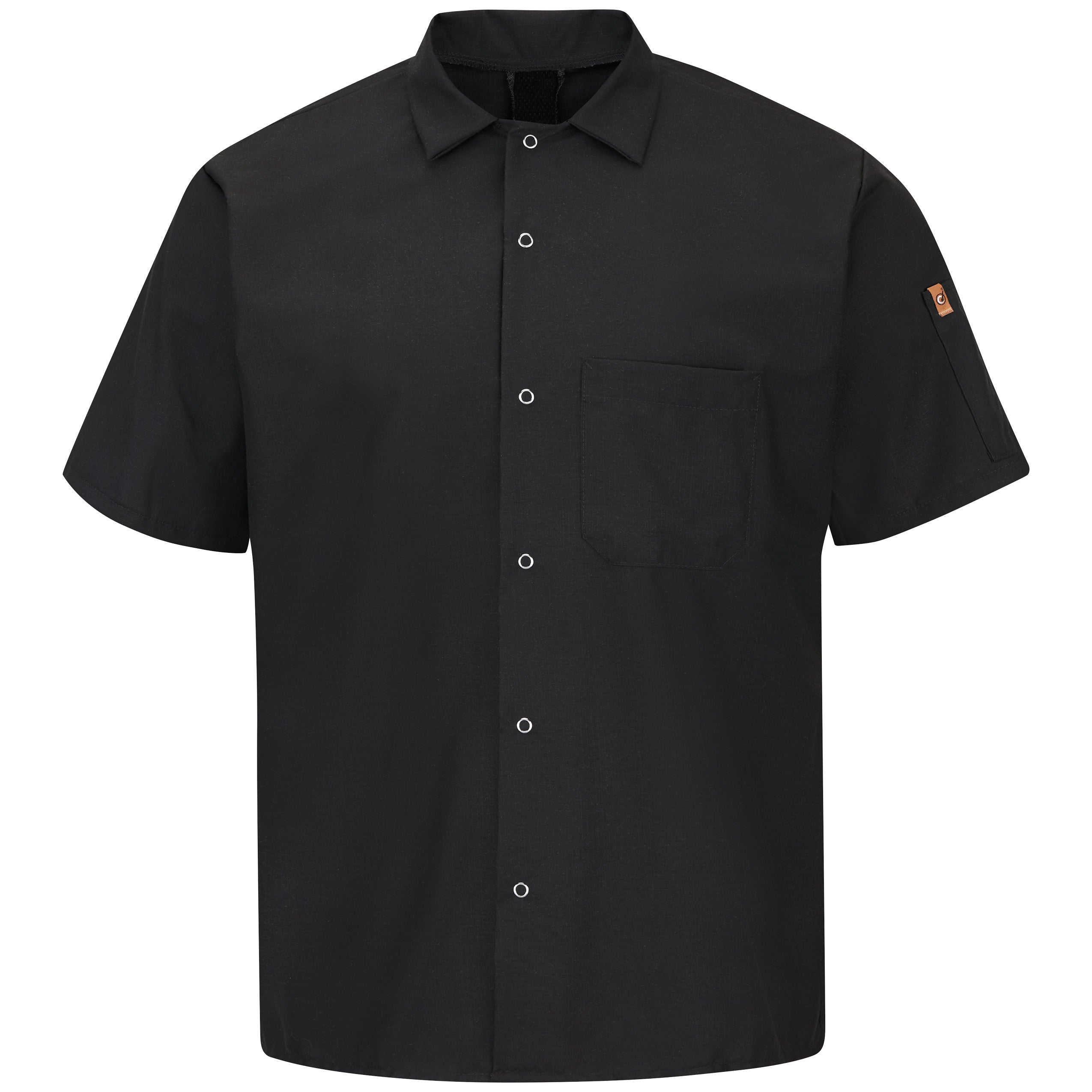 Men's Short Sleeve Cook Shirt with OilBlok + MIMIX 502X - Black-eSafety Supplies, Inc