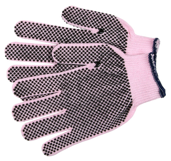 MCR Safety 13 Gauge Powder Pink- 2 Sided PVC Dot-eSafety Supplies, Inc