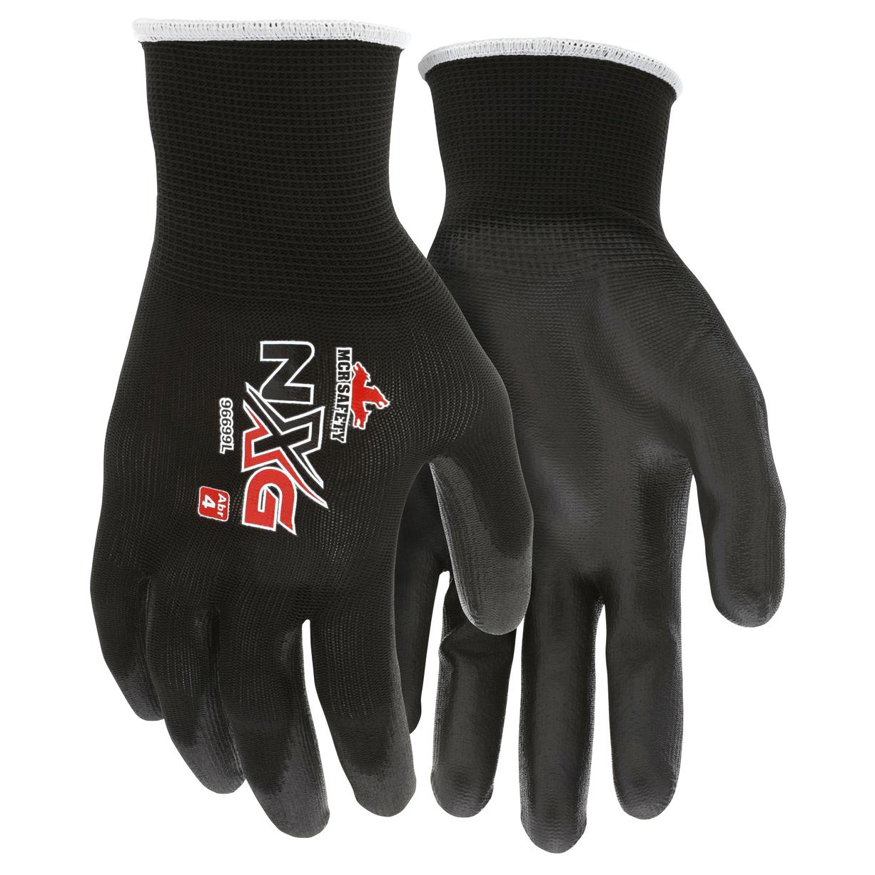 MCR Safety 96699 Economy PU Coated Gloves - 13 Gauge Polyester Shell - Black-eSafety Supplies, Inc