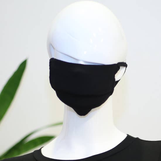 LMC Textured Fabric Face Mask - Black-eSafety Supplies, Inc