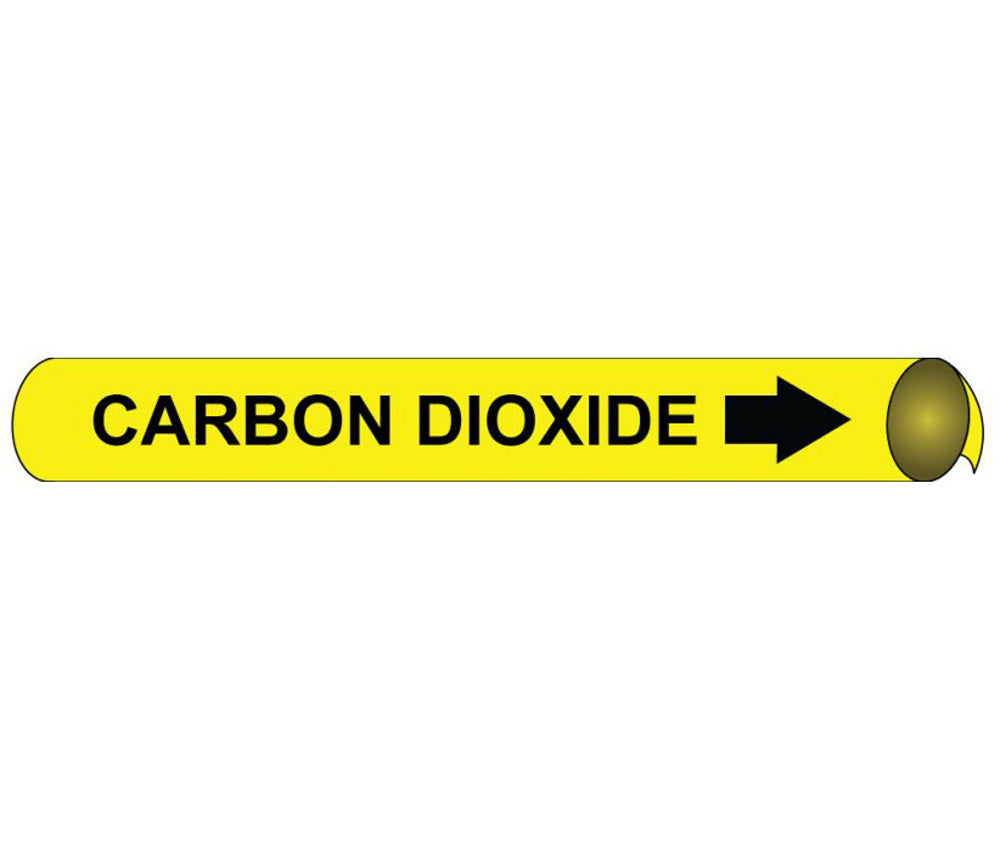 Carbon Dioxide Precoiled/Strap-On Pipe Marker-eSafety Supplies, Inc