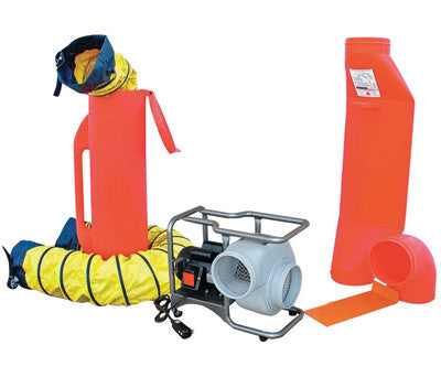 Air Systems Saddle Vent 8" 1/3 3/4 hp 115VAC Steel 2-Speed Electric Blower Kit-eSafety Supplies, Inc