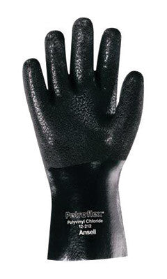 Ansell Size 10 Red 14" Knit Lined PVA Fully Coated Chemical Resistant Gloves With Smooth Finish And Gauntlet Cuff-eSafety Supplies, Inc