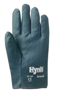 Ansell Size 7 Hynit Medium Duty Multi-Purpose Cut And Abrasion Resistant Blue Nitrile Impregnated Fabric Perforated Back Coated Work Gloves With Interlock Knit Liner And Slip-On Cuff-eSafety Supplies, Inc