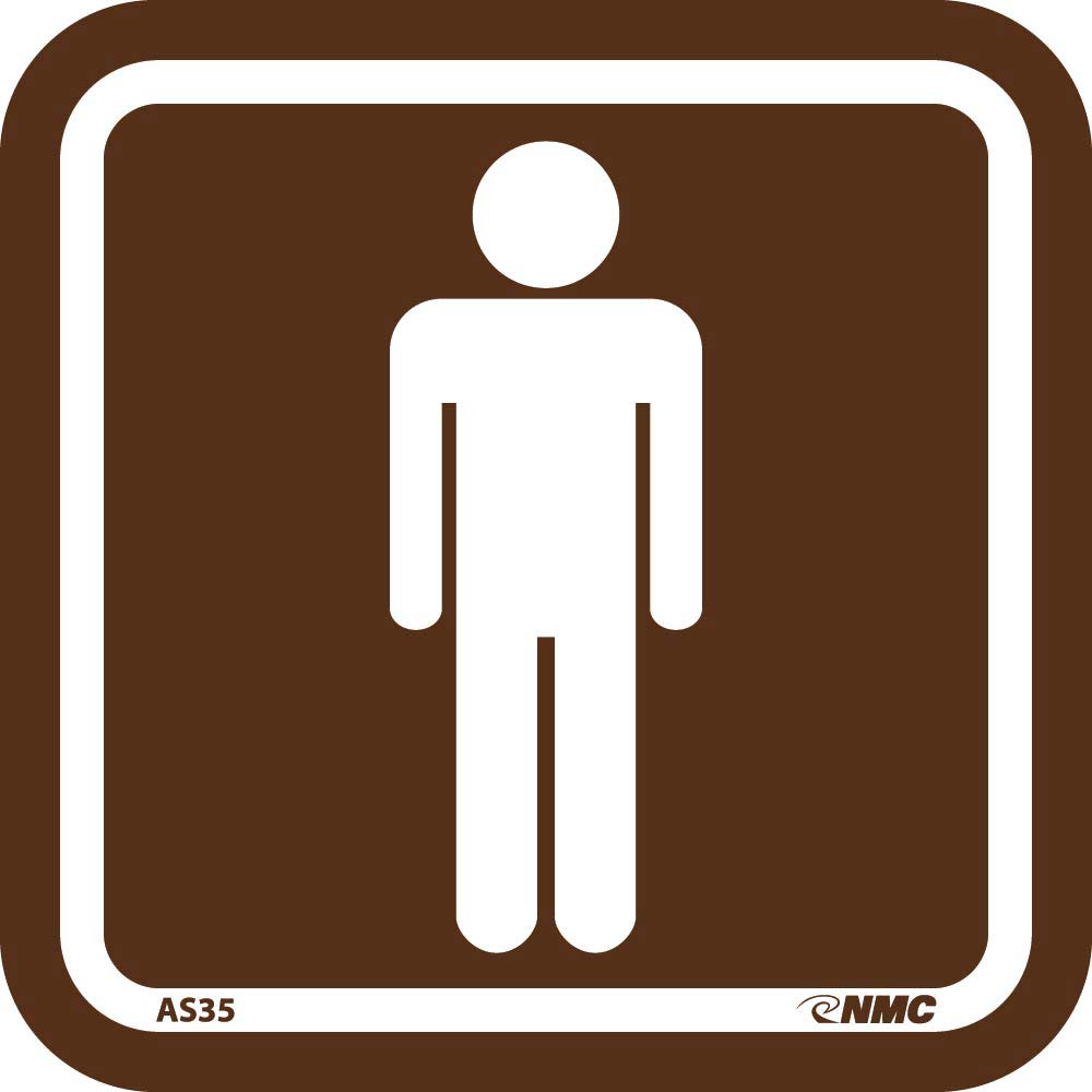 Men Graphic Architectural Sign-eSafety Supplies, Inc