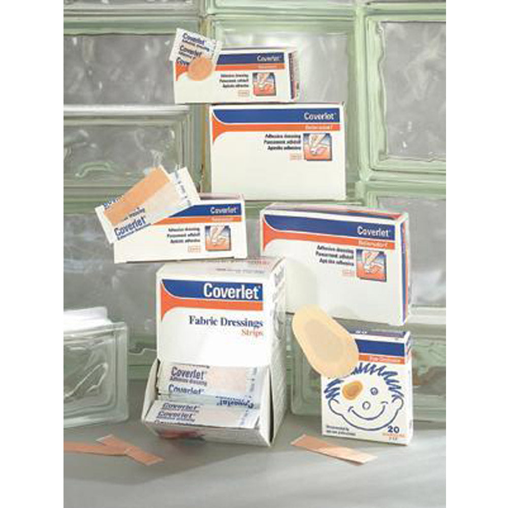 BSN-JOBST 3/4" X 3" Coverlet® Latex-Free Fabric Strip Adhesive Bandage (100 Per Box)-eSafety Supplies, Inc