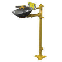 Bradley Halo Pedestal Mounted Barrier Free Eye Wash Station And Face Wash Station With Stainless Steel Bowl-eSafety Supplies, Inc