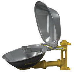 Bradley Wall Mounted Eye Wash Station With Stainless Steel Bowl And Dust Cover-eSafety Supplies, Inc