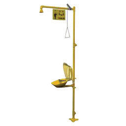 Bradley Drench Combination Shower And Eye Wash Station With Plastic Shower Head, Bowl And Dust Cover-eSafety Supplies, Inc