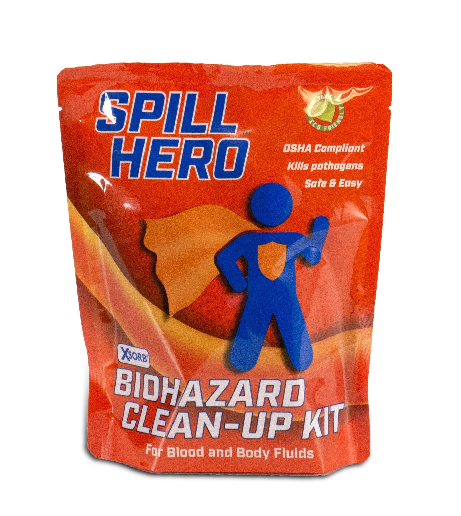 Spill Hero Biohazard Response Kit with Facemask and Gloves - 12/CASE-eSafety Supplies, Inc