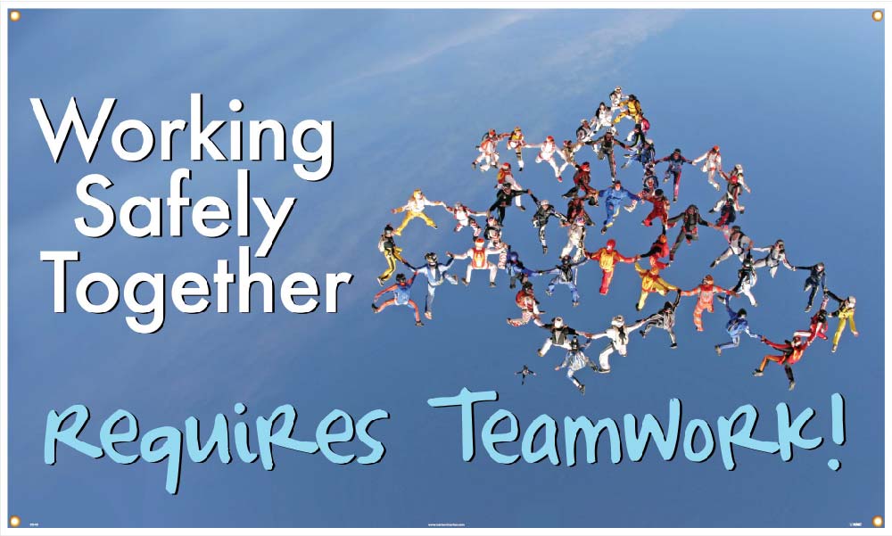 Working Safely Together Banner-eSafety Supplies, Inc