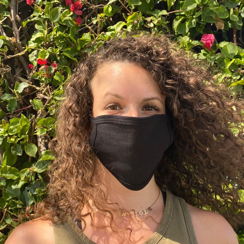 Reusable, Washable, & Cotton Face Mask - Black - Youth-eSafety Supplies, Inc