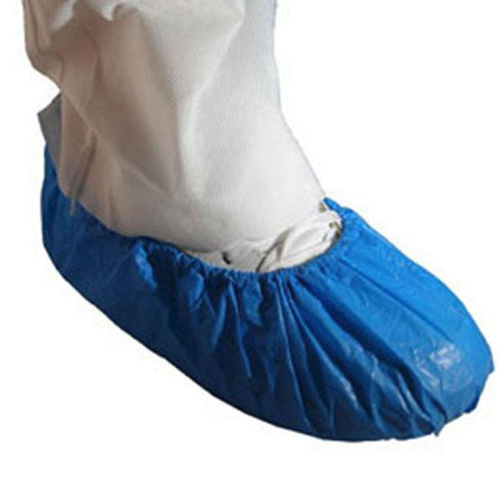 Blue Shoe Cover PE Polylatex - Case (300 Pieces)-eSafety Supplies, Inc