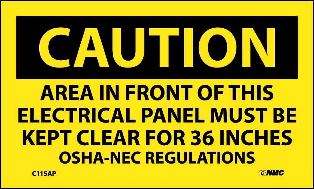Caution Electrical Hazard Label - 5 Pack-eSafety Supplies, Inc